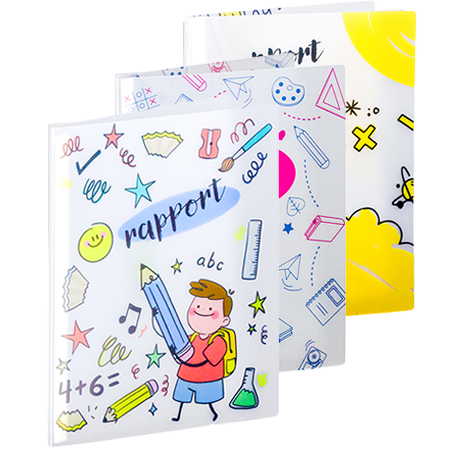3 schoolmappen uit de voorraad